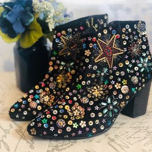 Free People Night Out Ankle Bootie in Black